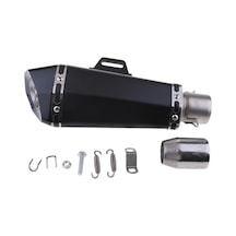 Suntek Motosiklet Egzoz Susturucu Borusu Siyah 36-51 MM