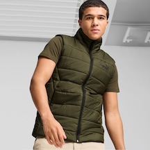 Puma Essential Padded Erkek Haki Dik Yaka Yelek Haki
