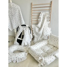%100 Pamuk 7 Parça Çift Taraflı Muslin Set Tasarım