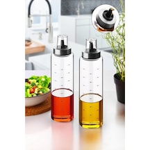 Borosilikat Cam Yağlık 500 Ml Yağdanlık Sirkelik - Damlatmaz Yağlık Seti 2 Adet Diğer