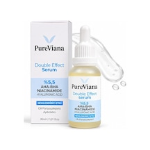 Double Effect Serum 30ml Aha-bha + Niacinamide Aydınlatıcı, Gözenek Sıkılaştırıcı, Ton Eşitleyici