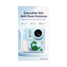 Dijital Fotoğraf Makinesi Çocuk Termal Resim Kağıt Baskılı Yazıcı Kamera Video Makinesi Cmr92 Mavi - 904785649