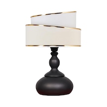 Paris Masa Abajuru Gece Lambası Yatak Başı Abajuru Bej