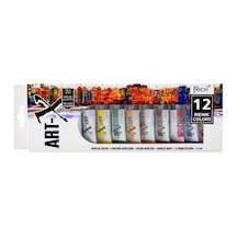 Akrilik Tüpler Seti 12 Mm 12 Renk No: 07521 11412 Art-x