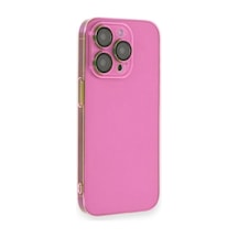 Apple iPhone Uyumlu   14 Pro Max Kılıf Armada Lensli Kapak - Pembe
