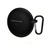 Huawei Freebuds 7i İle Uyumlu Yüksek Kalite Çizilmeye Dayanıklı Koruyucu Yumuşak Silikon Kulaklık Kılıfı Kancalı Fb-7i Siyah