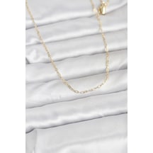 CM 14k Gold Renk 60 CM Zincirli Kadın Kolye Tj-bko10944 Tdrtr