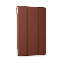 Galaxy Tab A9 Kılıf Tablet Smart Kılıf - Kahverengi Arka Kapak