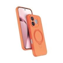 Newface - 600 - Huawei Honor 600 Lite Regal Magsafe Standlı Kapak - Kmrsfres - - Turuncu
