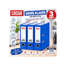 Mavi Geniş Klasör A4 3 Lü Set