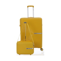 Mçs Polipropilen 2li Valiz Seti Büyük & Makyaj V374 S24sy1000076-set 00012 Sarı