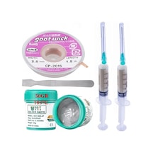 Solder Bst-506 Krem Lehim /best 50g Sıvı Lehim Ve Flux Lehim Toplama Seti 2,0mm Ve Metal Spatula Seti03