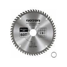 Daire Testere Bıçağı 190x30/25,4 Mm 60t Ahşap Kesim El Tipi Ve Gönye Testere Adaptörlü
