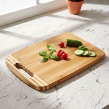 Bambu Kesme Tahtası Antibakteriel Yıkanabilir Doğrama Tahtası Dikdörtgen 34x24cm Antibakteriy