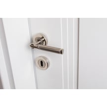 Nikel Parçalı Oda Kapı Kolu Ön - Arka Takım