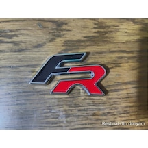 Seat Fr Metal Logo Arka Bagaj Amblem Arma Yapıştırma Araba Aksesuarı Yeni Ürün Siyah Kırmızı