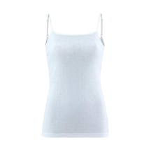 Blackspade 1265 Bayan Beyaz İnce Askı Thermal Atlet