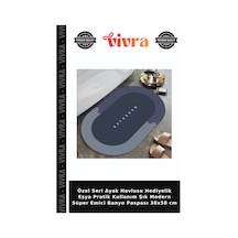 Özel Seri Ayak Havlusu Hediyelik Eşya Pratik Kullanım Şık Modern Süper Emici Banyo Paspası 38x58 Cm Diğer