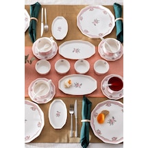 Emsan Fiore Porselen 32 Parça 6 Kişilik Kahvaltı Takımı Beyaz