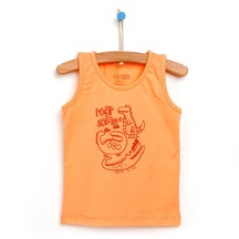 Hellobaby Basic Erkek Bebek Atlet Tshirt 23YHLBETST007 Somon