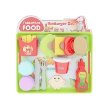 Uçar Oyuncak Tableware Food Hamburger Seti - 6 Adet Tarı