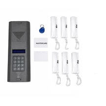 Kart Okumalı Dijital Panel Ve Telefonlu Konuşma Apartman Sistemleri 6 Daire Paket