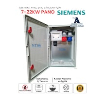 22kw + 7.4kw Siemens Tip A Ip66 Kilitlenebilir Kombinasyon Kutusu Panosu 5x32a + 3x32a + 220v Tesla Togg Uyumlu Trifaze Monofaze 22kw - 7kw