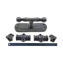 Cntma Antika Tarz Dekoratif Pirinç Üstten İspanyolet - 133x40 Mm, Oksit