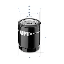Yağ Filtresi - Fiat Fiorino, Punto, Tipo, Uno, X 1/9, 127, 128, Ritmo, Tempra, Regata, Duna, 147, Elba, Egea, Spider, 166, Gtv, 164, 155 - Ufı-2317 28709618