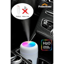 Şarjlı H2o 300 Ml Ultrasonik Hava Nemlendirici Ve Aroma Difüzörü Type C Girişli