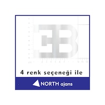 Gümüş Araç Sticker Etiketleri 10cm Model 30