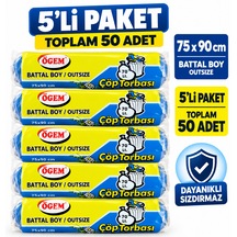 Battal Boy Çöp Poşeti 5'li