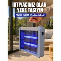 Mey İthalat 12w Elektrikli Sinek Öldürücü Çift Uv Işıklı Asılabilir Böcek Öldürücü Lamba