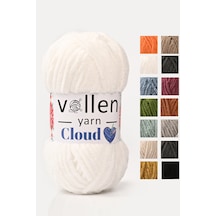 Vollenyarn Cloud,kadife Battaniye Ipi,el Örgü Ipi,tığ Işi Hırka Ipi,amıgurumi Oyuncak Ipi, Beyaz