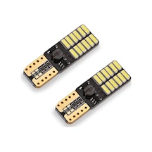 Chevrolet Rezzo Plaka Parklar Için 24 Led T10 Beyaz Ampul 2 Adet