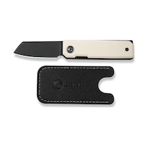 Civivi Kukei Ivory G10 Handle Black Stonewashed Nitro-v Blade Kamp Çakı Beyaz