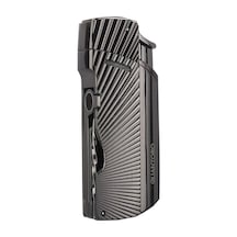 Quantoro Tek Torch Pürmüz Delicili/iğneli Gunmetal Metal Puro Çakmağı - Trz1187