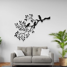 Duvar Metal Tablo Ağaç Dalı Motifli Lazer Kesim Tablo