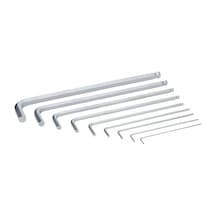 Wera 950 Pkl/9 Sm N Sb Açılı Anahtar Seti, Metrik, Krom Kaplama,