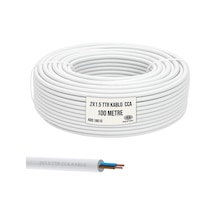 Emba Ttr Kablo 2X1.5 Beyaz 100Mt