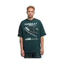 Puma Erkek Tişört F1 Graphic Tee - Relaxed 63265504 Yeşil