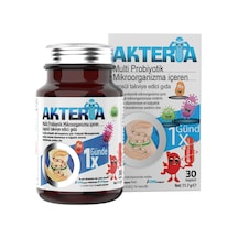 Akteria 23 Farklı Probiyotik Mikroorganizma İçeren Takviye Edici Gıda 30 Enterik Kapsül