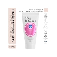 Spf 50+ Ton Eşitleyici Yüksek Korumalı Pembe Güneş Kremi, 50ml 3 Paketi