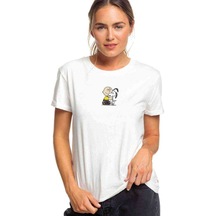 Snoopy And Frıends Baskılı Beyaz Kadın Tshirt