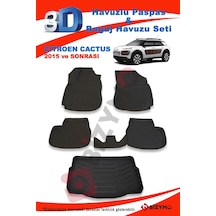 Citroen Cactus 2015 Ve Sonrası Paspas Ve Bagaj Havuzu Seti Siyah