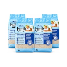 Pets Family Topaklanan Kedi Kumu Parfümsüz Kalın 5 L X 4 Ad 20 Kg