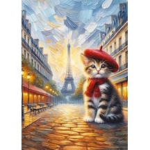 Sanatçı Kedi Paris Te 260 Parça Puzzle