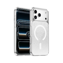 Onegif Apple Uyumlu iPhone 17 Pro/18 Pro Sora Simli Magsafe Kapak - Beyaz Standart