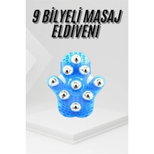 Zengemtx 9 Bilyeli Masaj Eldiveni Kafa Masaj Aleti Çok Renkli