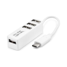 Type-c Hub 4 Usb Beyaz Telefon Uyumlu Hdx7015